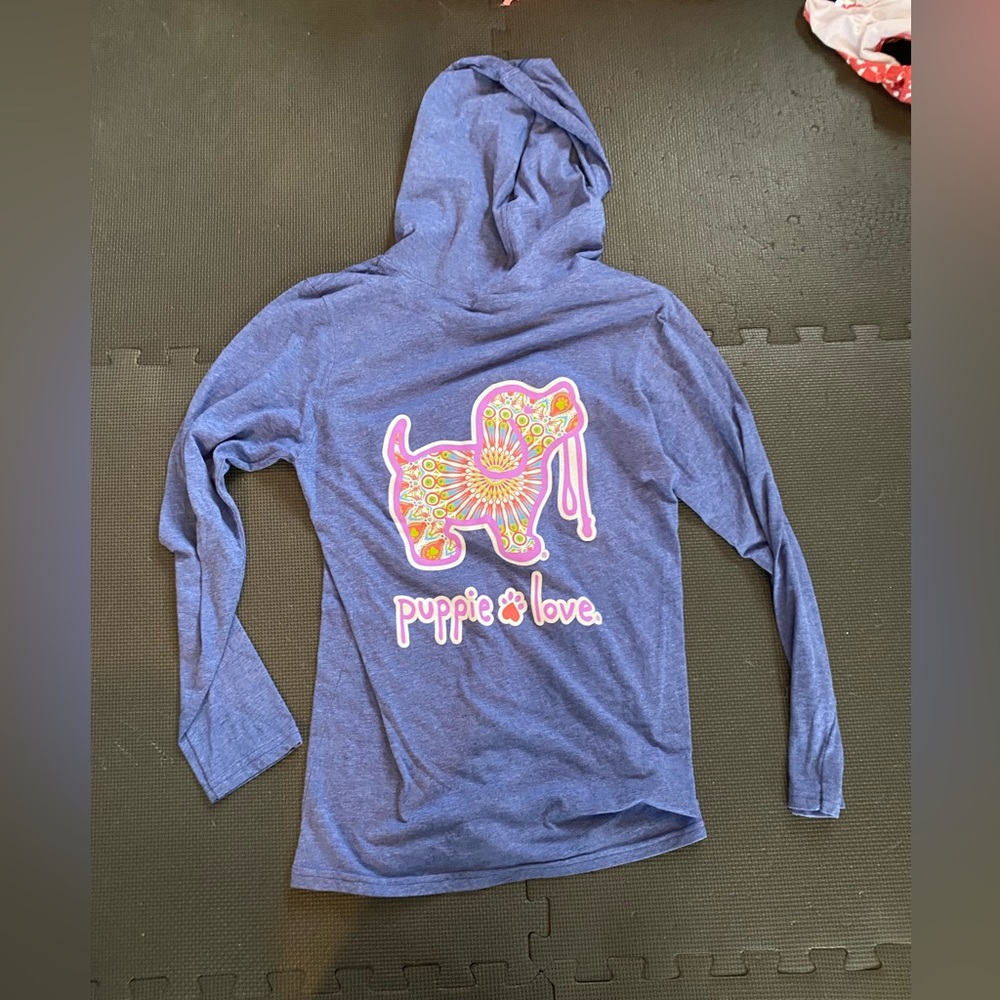 Puppy Love hooded long sleeve, S